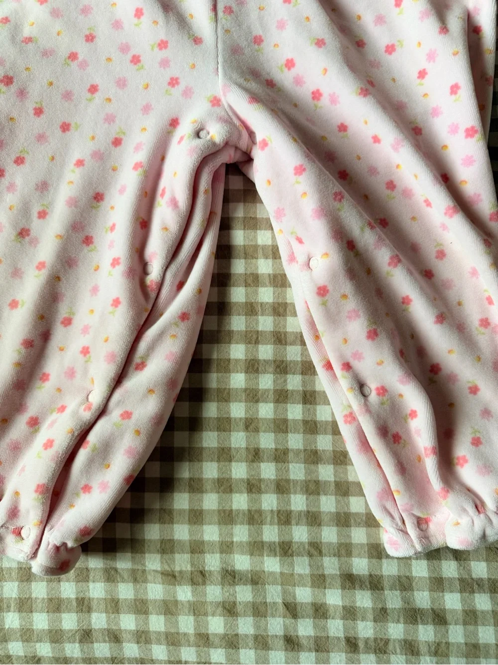 Vintage Baby Pink Floral One-Piece for toddlers